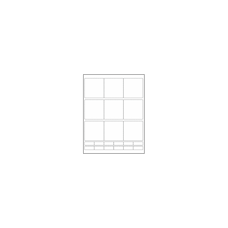 3.5" Diskette Labels - Blank White Matte (2.75" x 2.75")